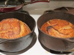 Finished miches in dutch ovens